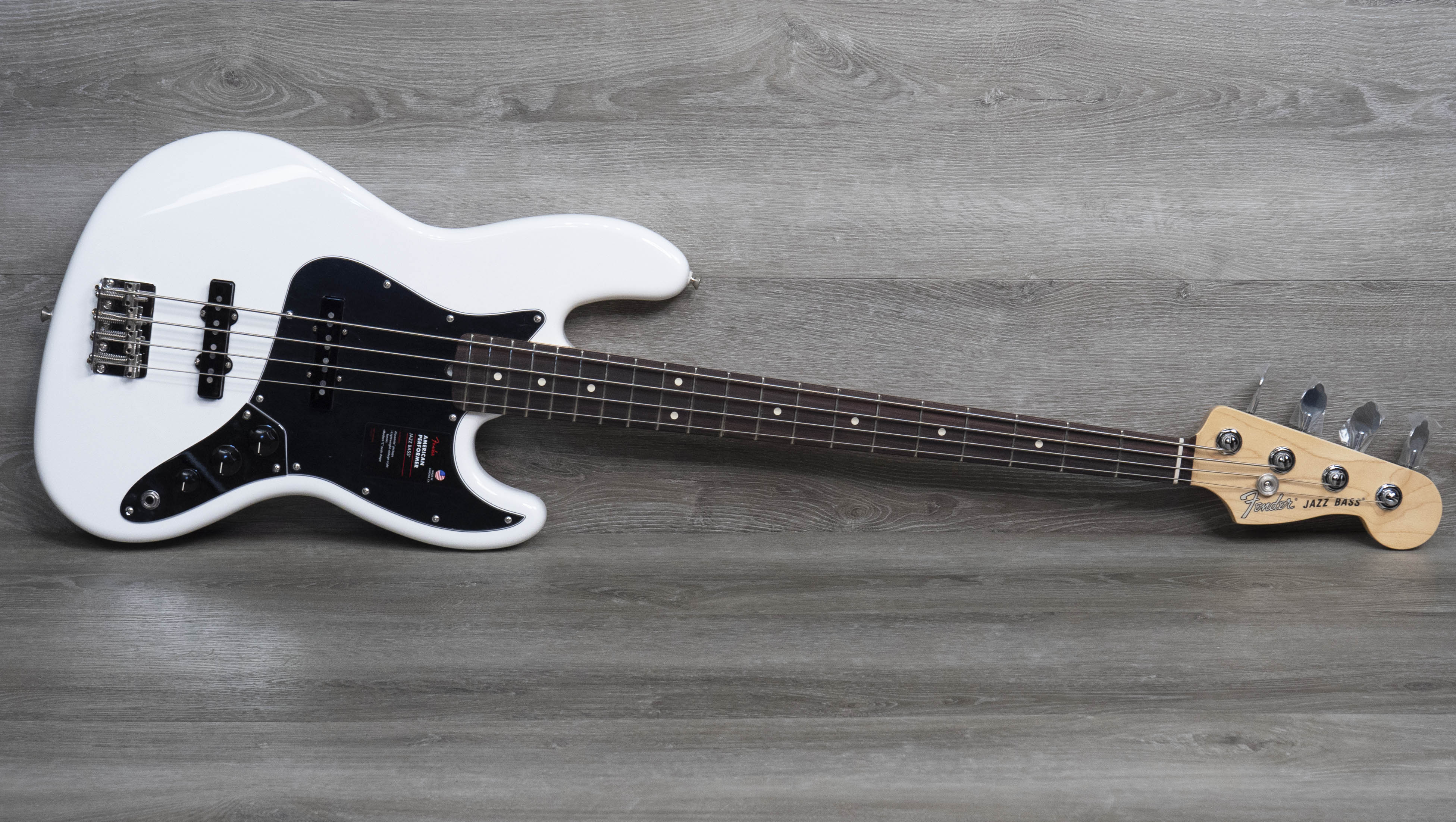 Fender American Performer Jazz Bass, Rosewood Fingerboard, Arctic White