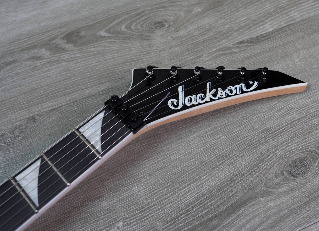 Jackson JS Series Dinky JS32 DKAP, touche en amarante, noir transparent
