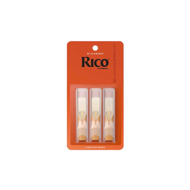 Rico by D'Addario Bb Clarinet Reeds, 1.5, 3-Pack