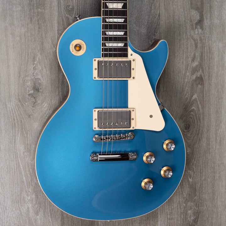 Gibson Les Paul Standard años 60, tapa lisa, azul Pelham