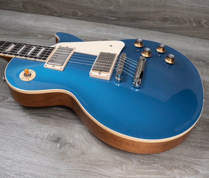 Gibson Les Paul Standard años 60, tapa lisa, azul Pelham