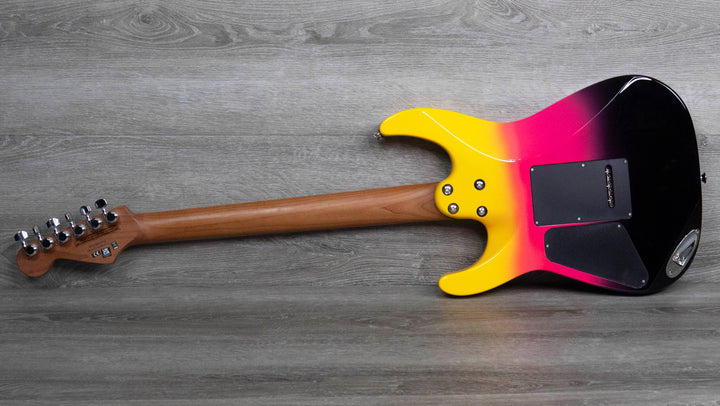 Charvel Pro-Mod DK24 HH 2PT CM, diapasón de arce caramelizado, Malibu Sunset