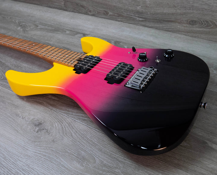 Charvel Pro-Mod DK24 HH 2PT CM, diapasón de arce caramelizado, Malibu Sunset
