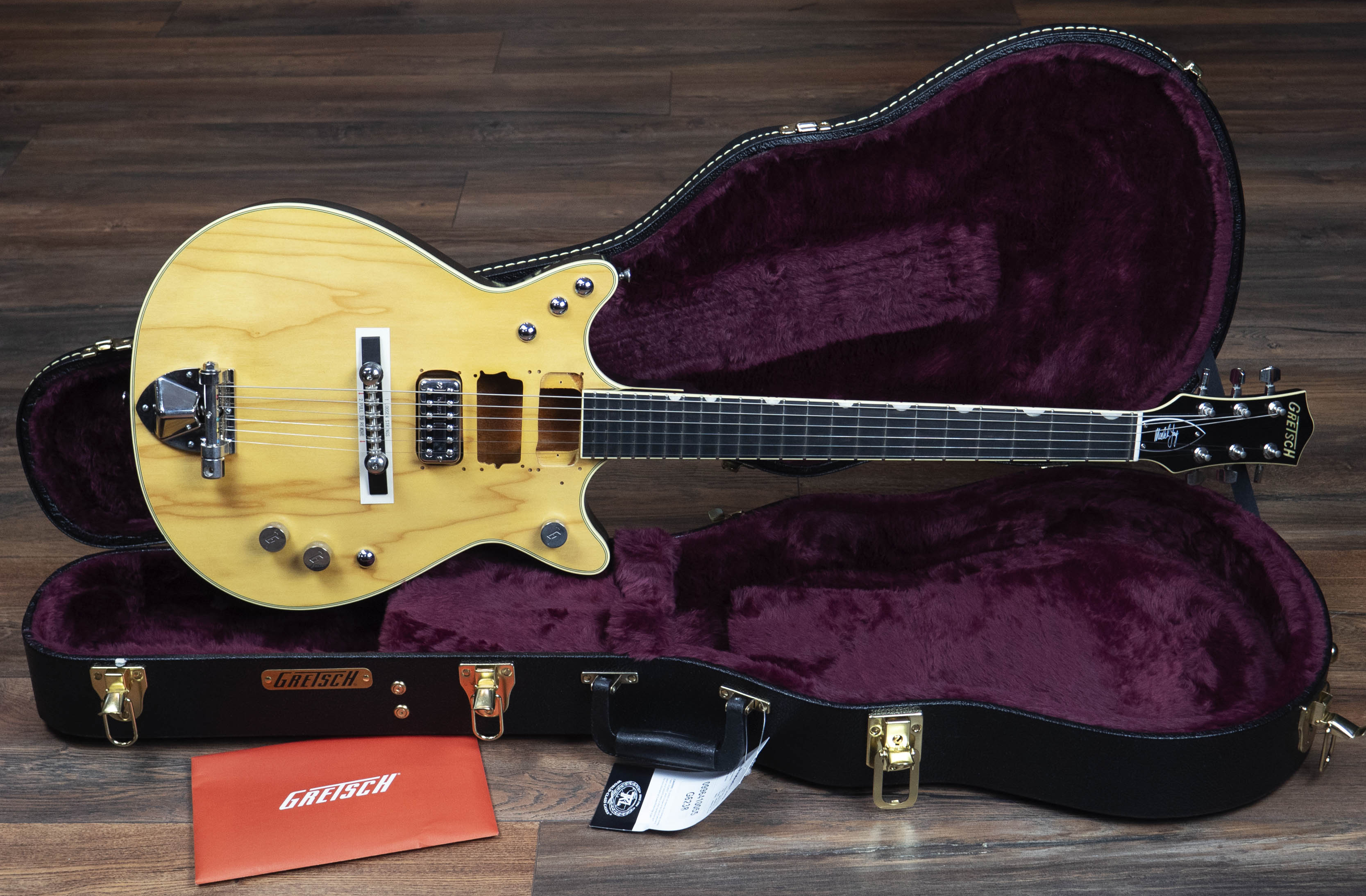 malcolm young gear Gretsch G6131-MY Malcolm Young Signature Jet, Ebony Fingerboard, Natur – A Strings