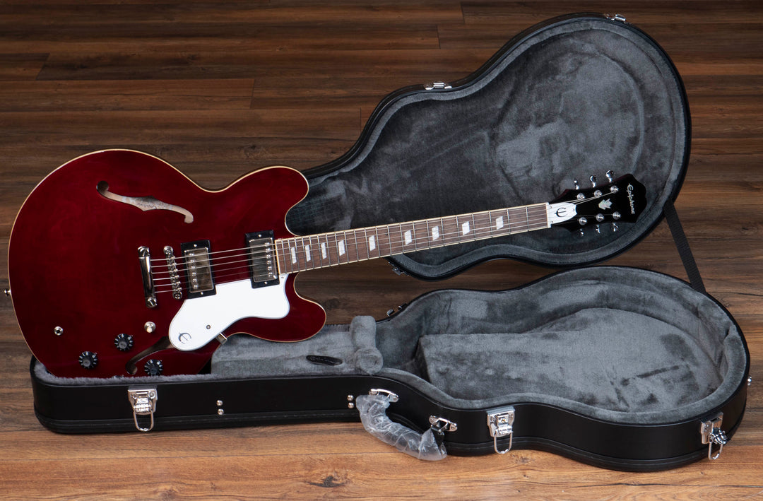 Epiphone Noel Gallagher Riviera, vin rouge foncé