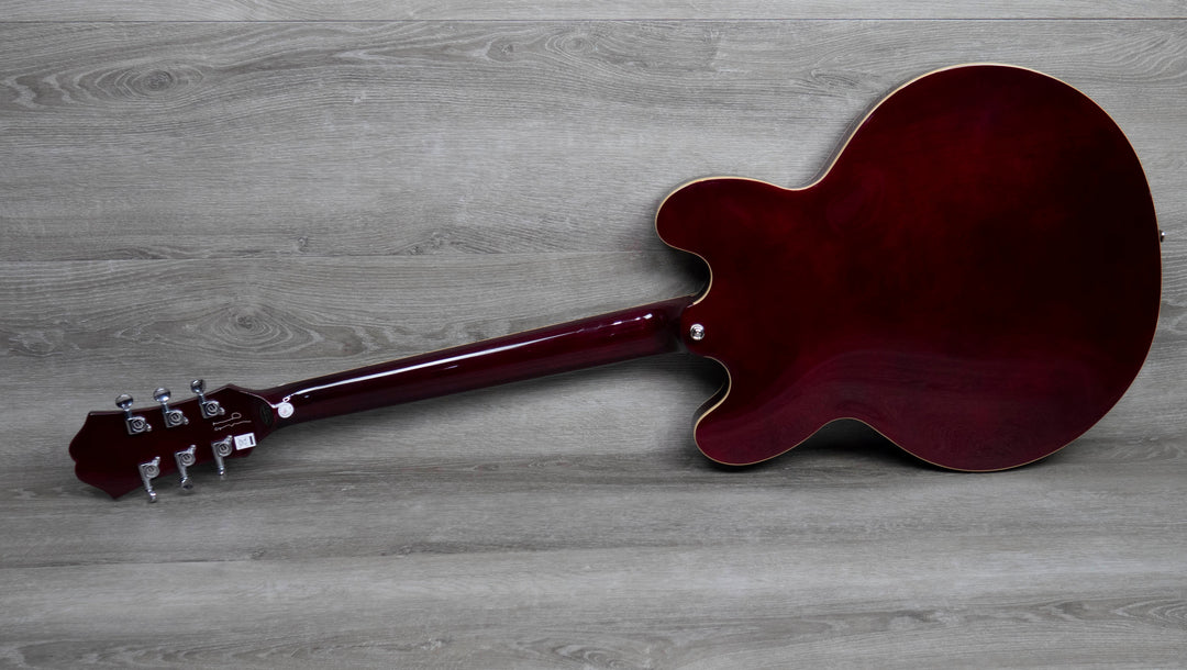 Epiphone Noel Gallagher Riviera, vin rouge foncé