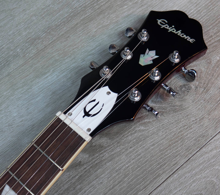 Epiphone Noel Gallagher Riviera, vin rouge foncé
