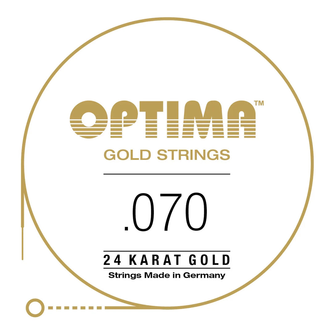 Optima Single String, Bass, Gold, .070