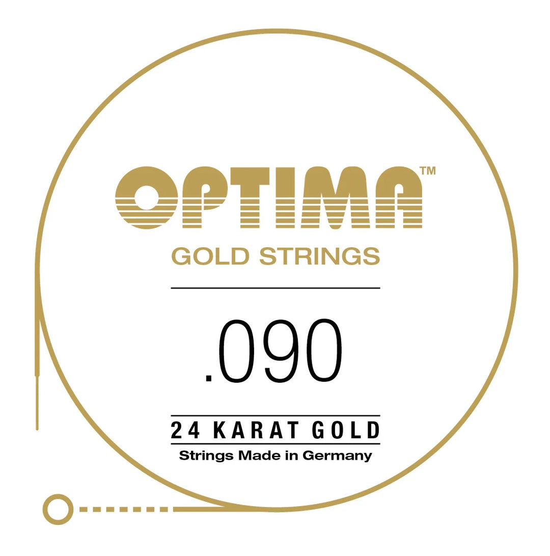 Optima Single String, Bass, Gold, .090