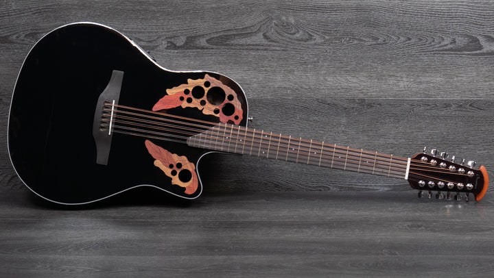 Guitare électrique Ovation CE4412-5 Celebrity Elite 12 cordes, noire