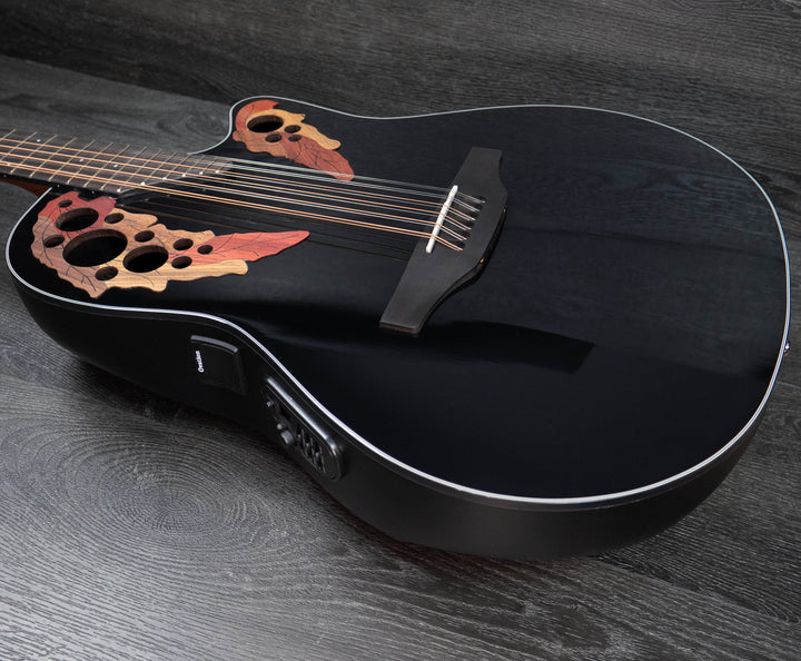 Guitare électrique Ovation CE4412-5 Celebrity Elite 12 cordes, noire