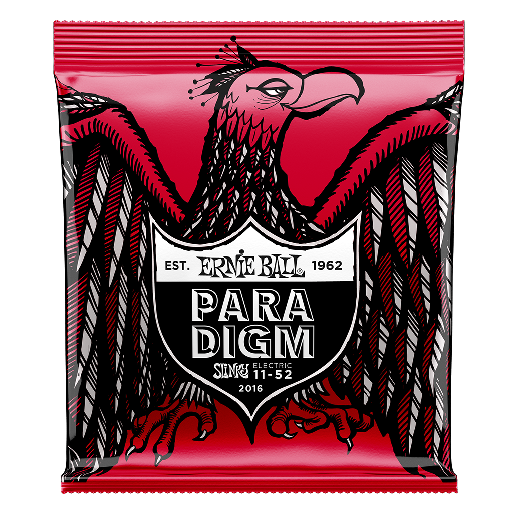 Ernie Ball Paradigm Slinky Coated Electric Guitar Set, Nickel, Burly Slinky .011-.052