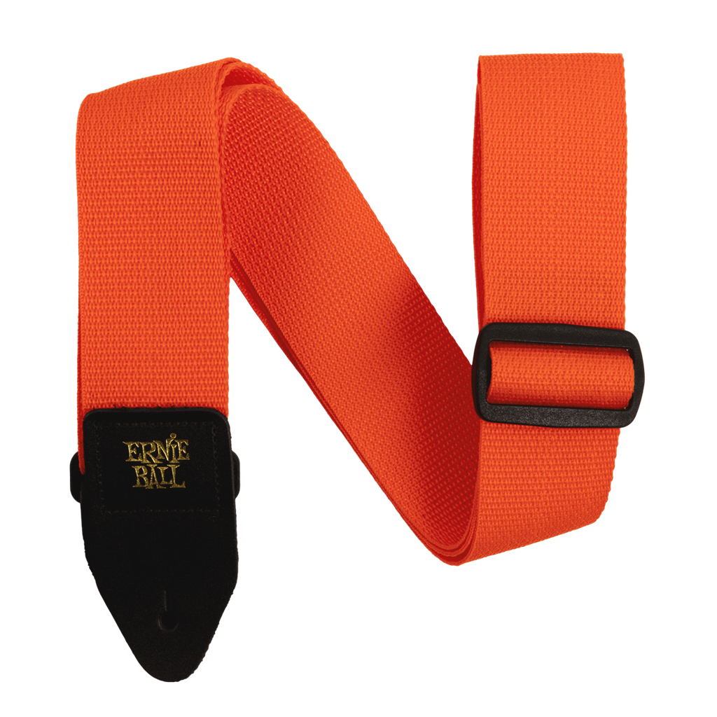 Ernie Ball Polypro Guitar Strap - Orange & Black