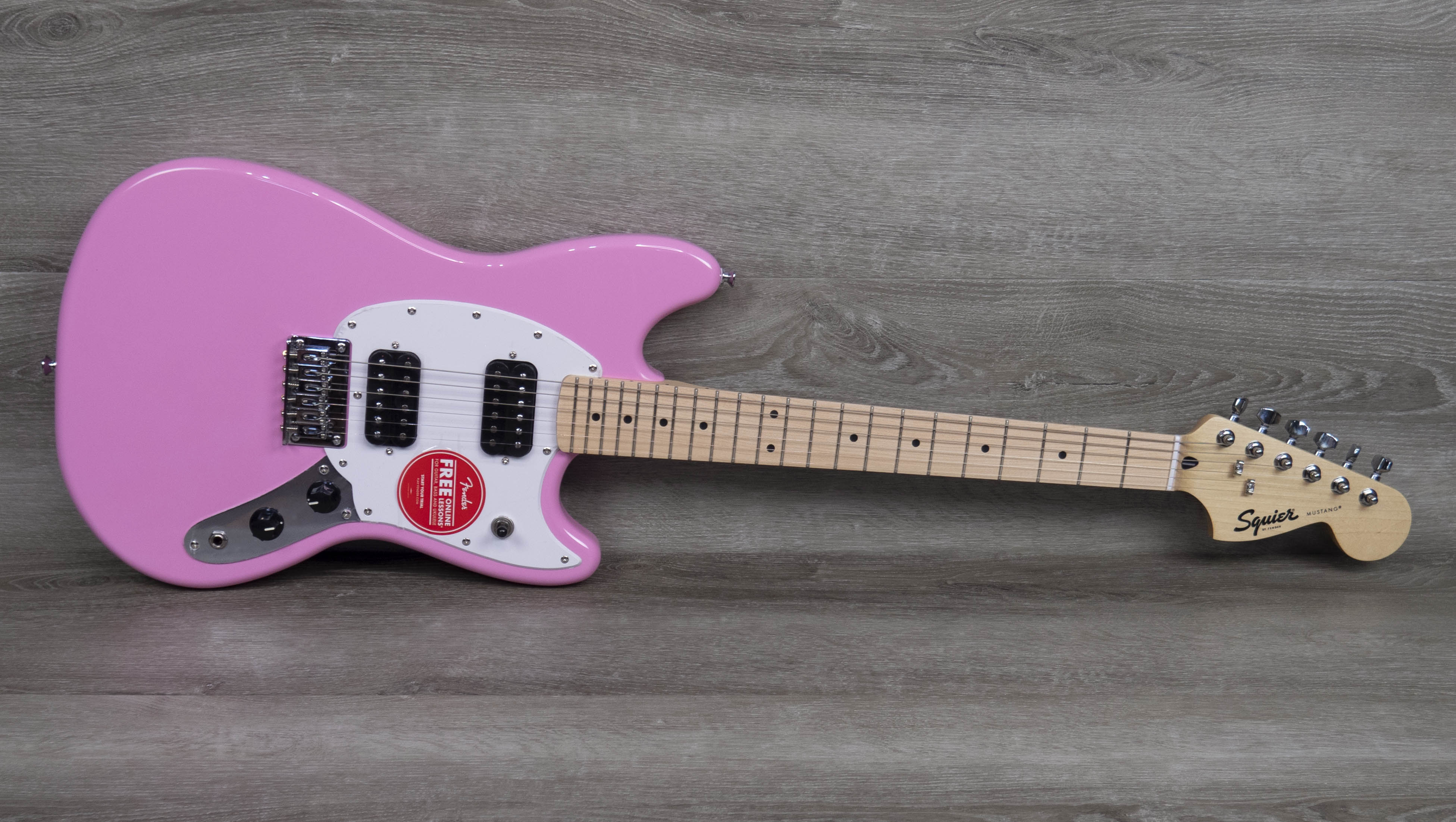 Fender Squier Sonic Mustang HH Electric Guitar Flash Pink - 0373702555