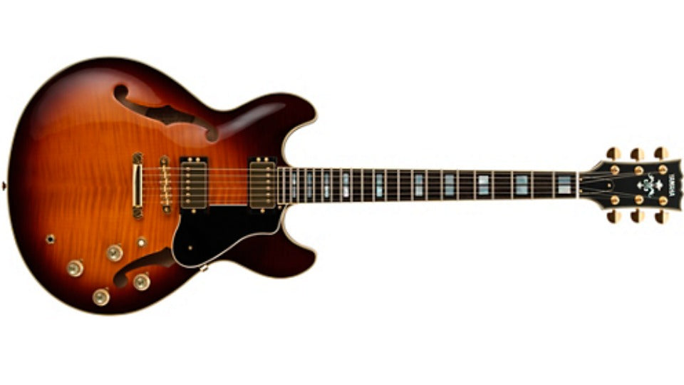 Yamaha SA2200 Semi-Acoustic Guitar, Old Violin Sunburst