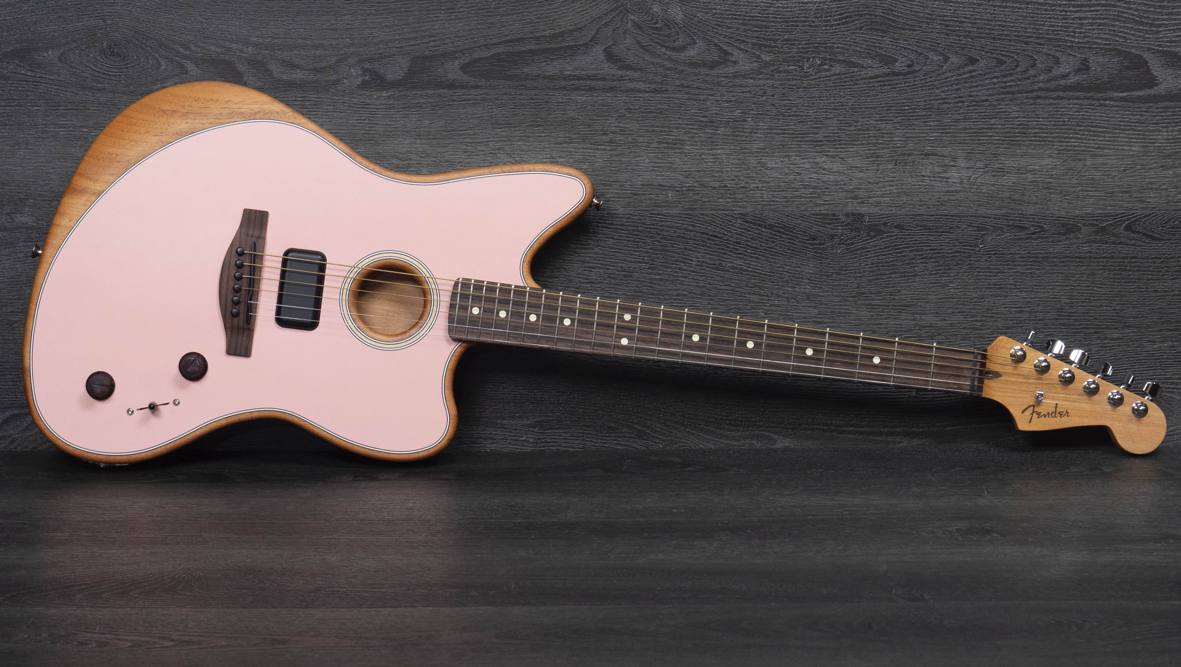 ギター USA Acoustasonic Jazzmaster ShellPink Fender Acoustasonic® Player Jazzmaster® - Shell Pink - The