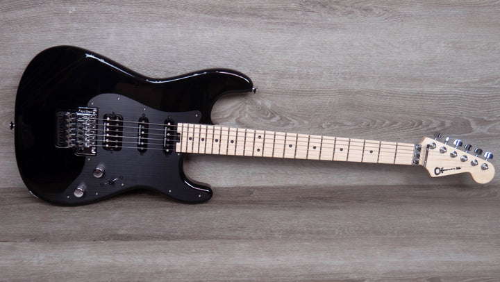 Charvel Pro-Mod So-Cal Style 1 HSS FR M, diapasón de arce, negro brillante