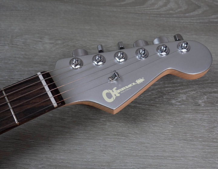 Charvel Prashant Aswani Signature Pro-Mod So-Cal PA28, diapasón de palisandro, plata inca