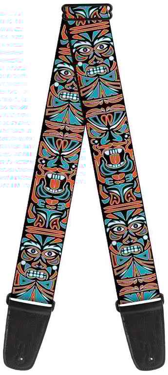 Buckle Down Totem Carving Guitar Strap