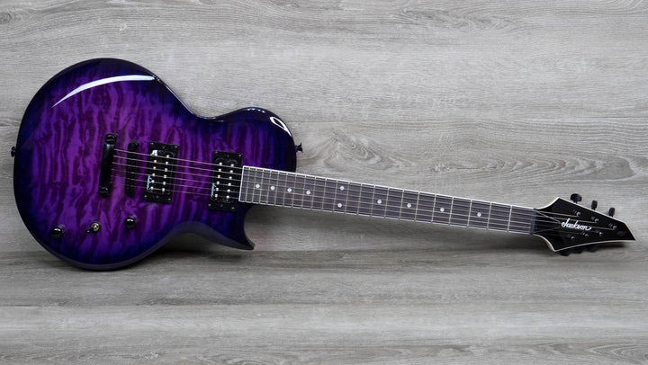 Jackson JS Series Monarkh SC JS22Q, Amaranth Fingerboard, Transparent Purple Burst