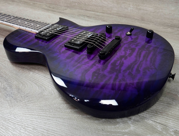 Jackson JS Series Monarkh SC JS22Q, Amaranth Fingerboard, Transparent Purple Burst