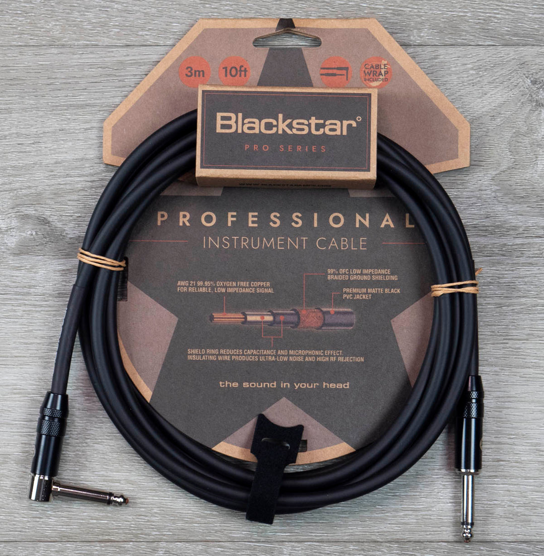 Cable de instrumento Blackstar Pro Series, recto a angulado, 3 m