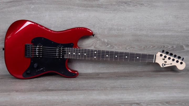 Charvel Pro-Mod So-Cal Style 1 HH HT E, diapasón de ébano, color rojo manzana acaramelada