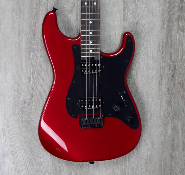 Charvel Pro-Mod So-Cal Style 1 HH HT E, diapasón de ébano, color rojo manzana acaramelada