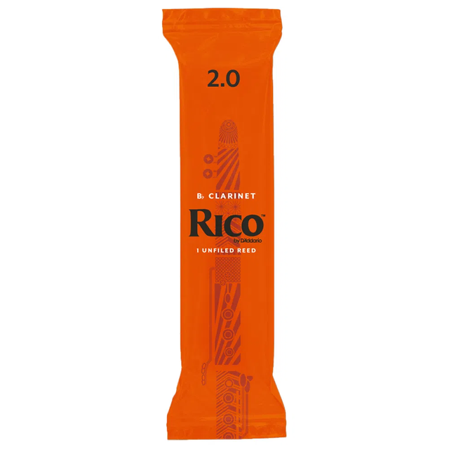 Rico by D'Addario Bb Clarinet Reed, 2, Single