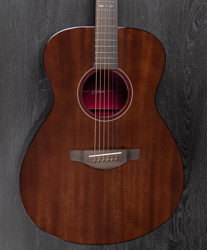 Guitare acoustique Yamaha Storia III MKII, tout en acajou, finition naturelle brillante