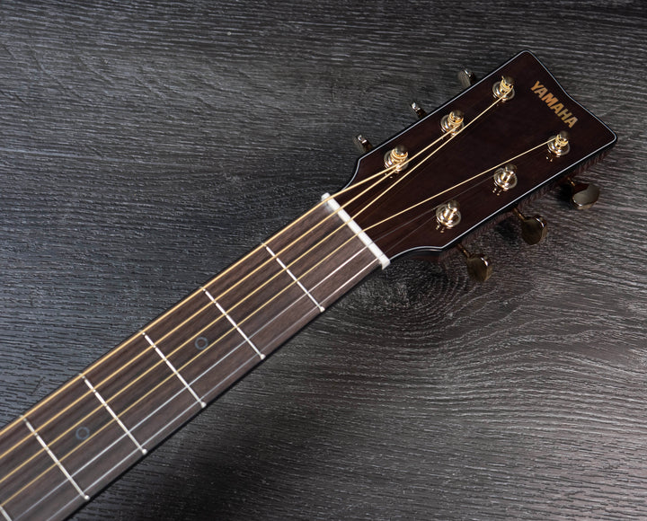 Guitare acoustique Yamaha Storia III MKII, tout en acajou, finition naturelle brillante