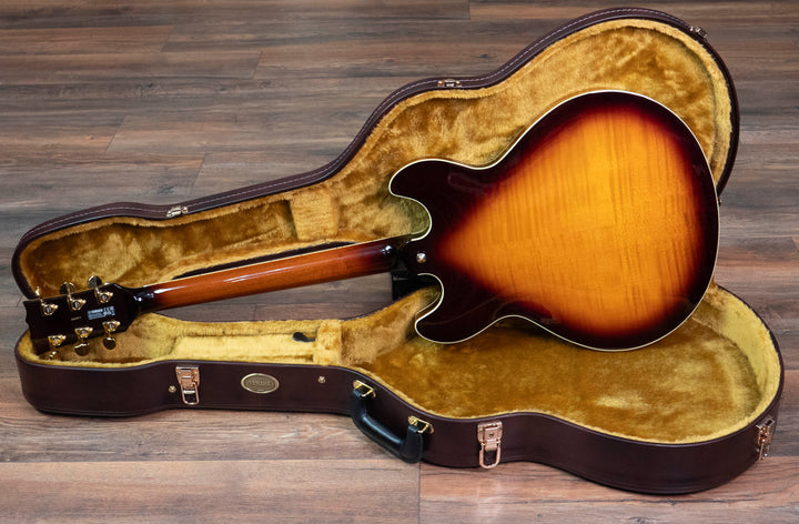 Yamaha SA2200 Semi-Acoustic Guitar, Brown Sunburst
