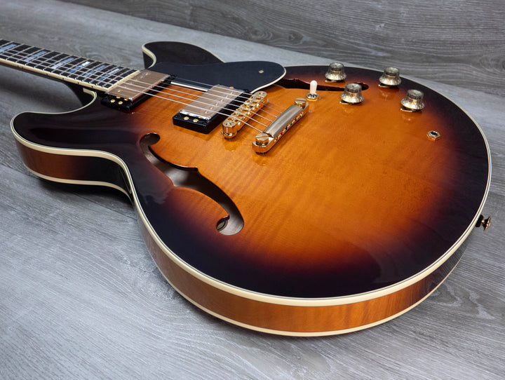 Yamaha SA2200 Semi-Acoustic Guitar, Brown Sunburst