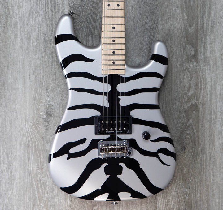 Charvel Super-Stock SD1 H 2PT M, diapasón de arce, tono plateado bengalí