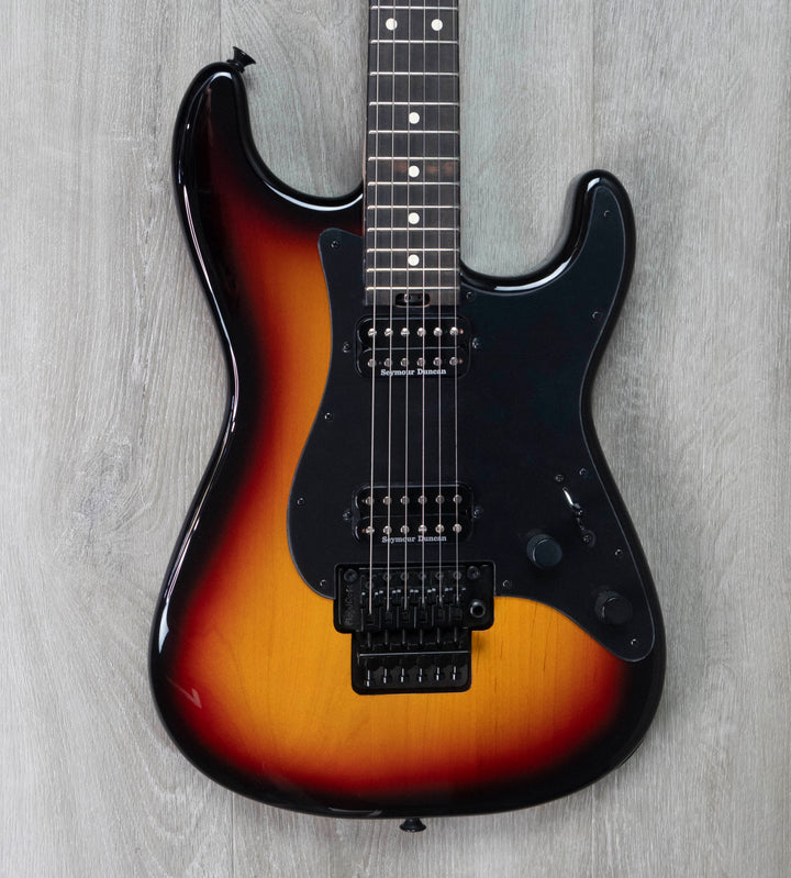 Charvel Pro-Mod So-Cal Style 1 HH FR E, diapasón de ébano, Sunburst de tres tonos