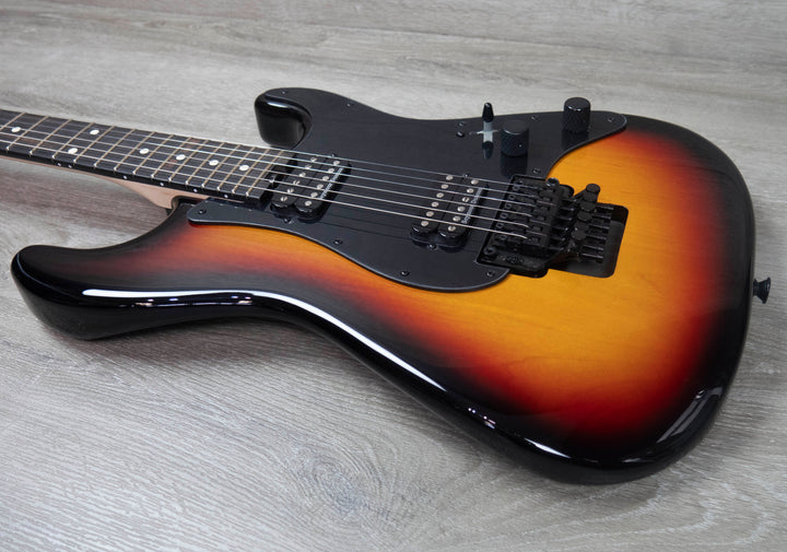 Charvel Pro-Mod So-Cal Style 1 HH FR E, diapasón de ébano, Sunburst de tres tonos