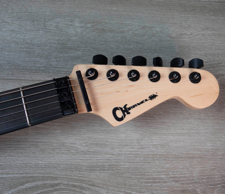 Charvel Pro-Mod So-Cal Style 1 HH FR E, diapasón de ébano, Sunburst de tres tonos
