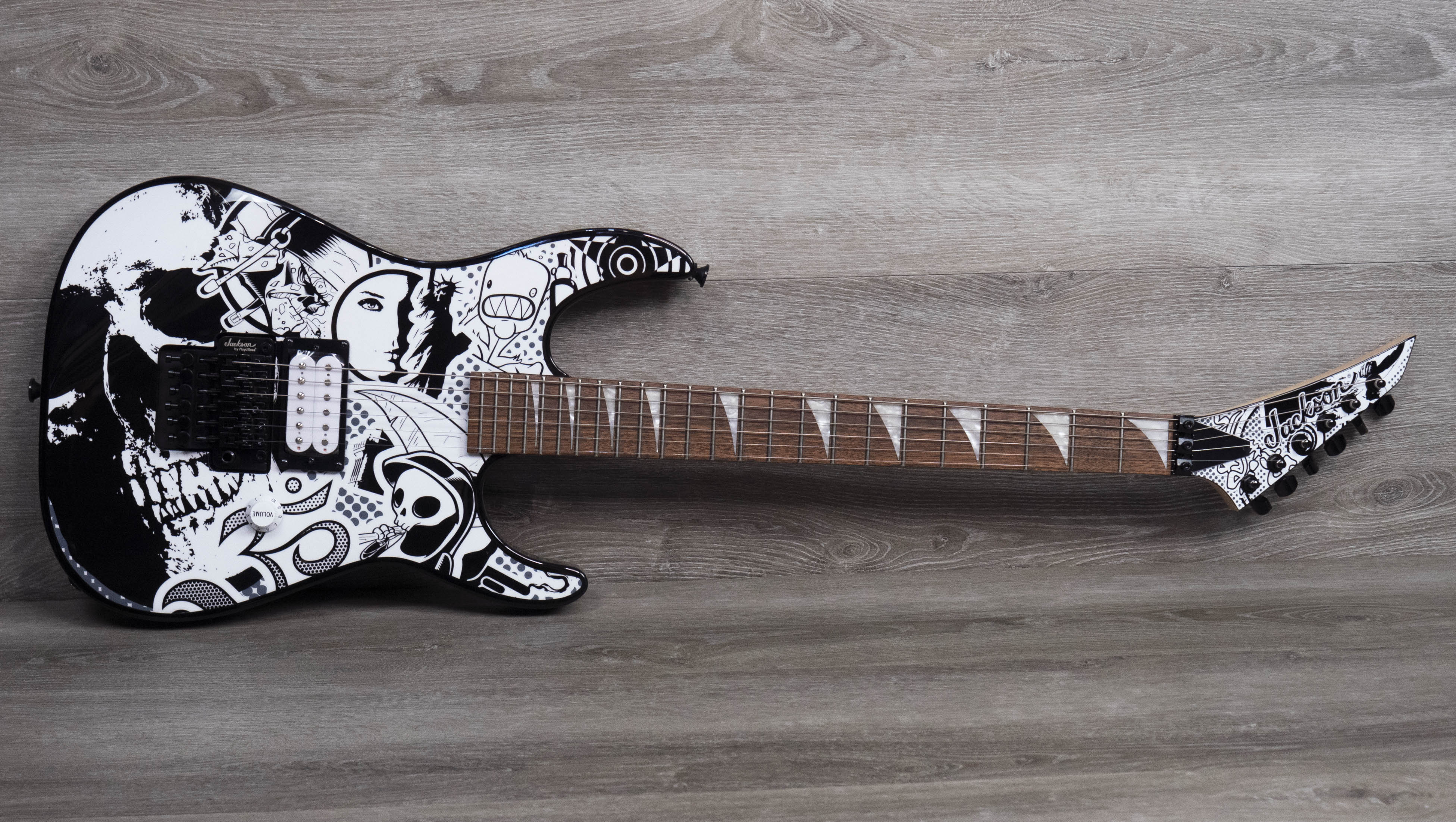 Jackson X Series Dinky DK1 H, Laurel Fingerboard, Skull Kaos – A