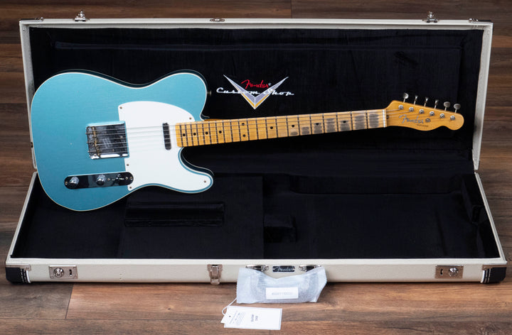 Fender Custom Shop Edición limitada Tomatillo Telecaster Relic, verde azulado envejecido metalizado