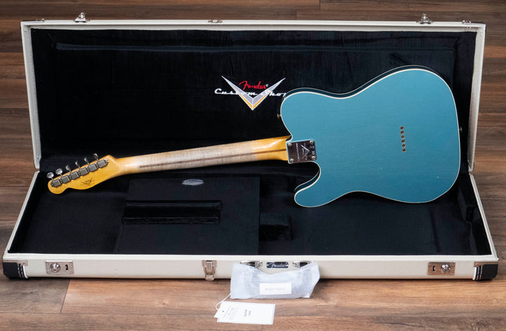 Fender Custom Shop Edición limitada Tomatillo Telecaster Relic, verde azulado envejecido metalizado