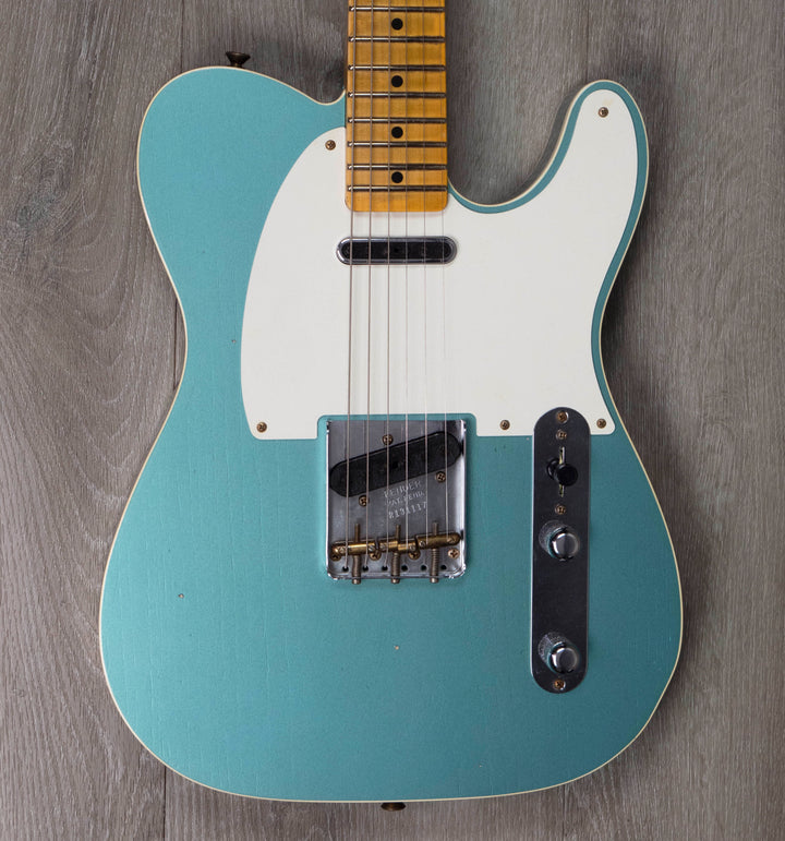 Fender Custom Shop Edición limitada Tomatillo Telecaster Relic, verde azulado envejecido metalizado