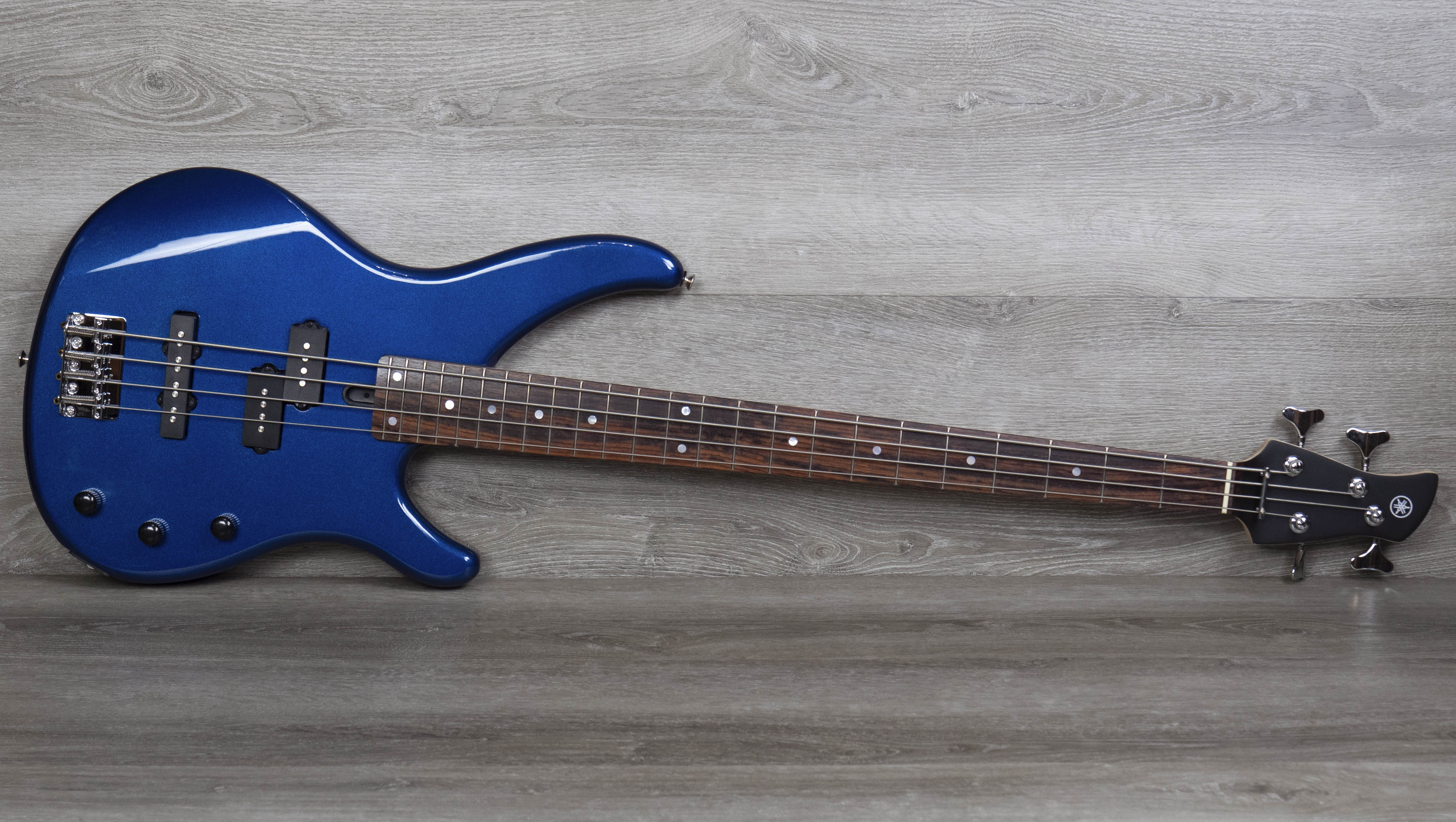 Yamaha TRBX174 Electric Bass, Metallic Dark Blue – A Strings