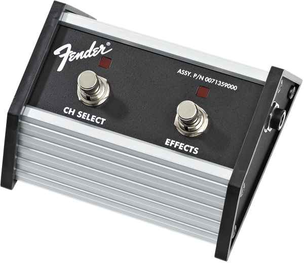 Fender 2-Button Footswitch: Channel Select / Effects On/Off with 1/4" Jack