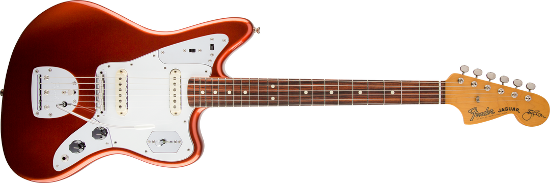 Fender Johnny Marr Jaguar, touche en palissandre, KO métallique