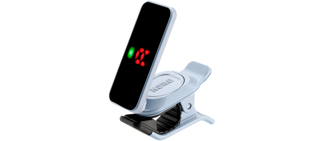 Korg PitchClip 2 Clip-On Tuner, Pale Blue