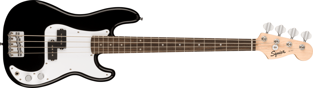 Bajo Squier Mini P, diapasón de laurel, negro