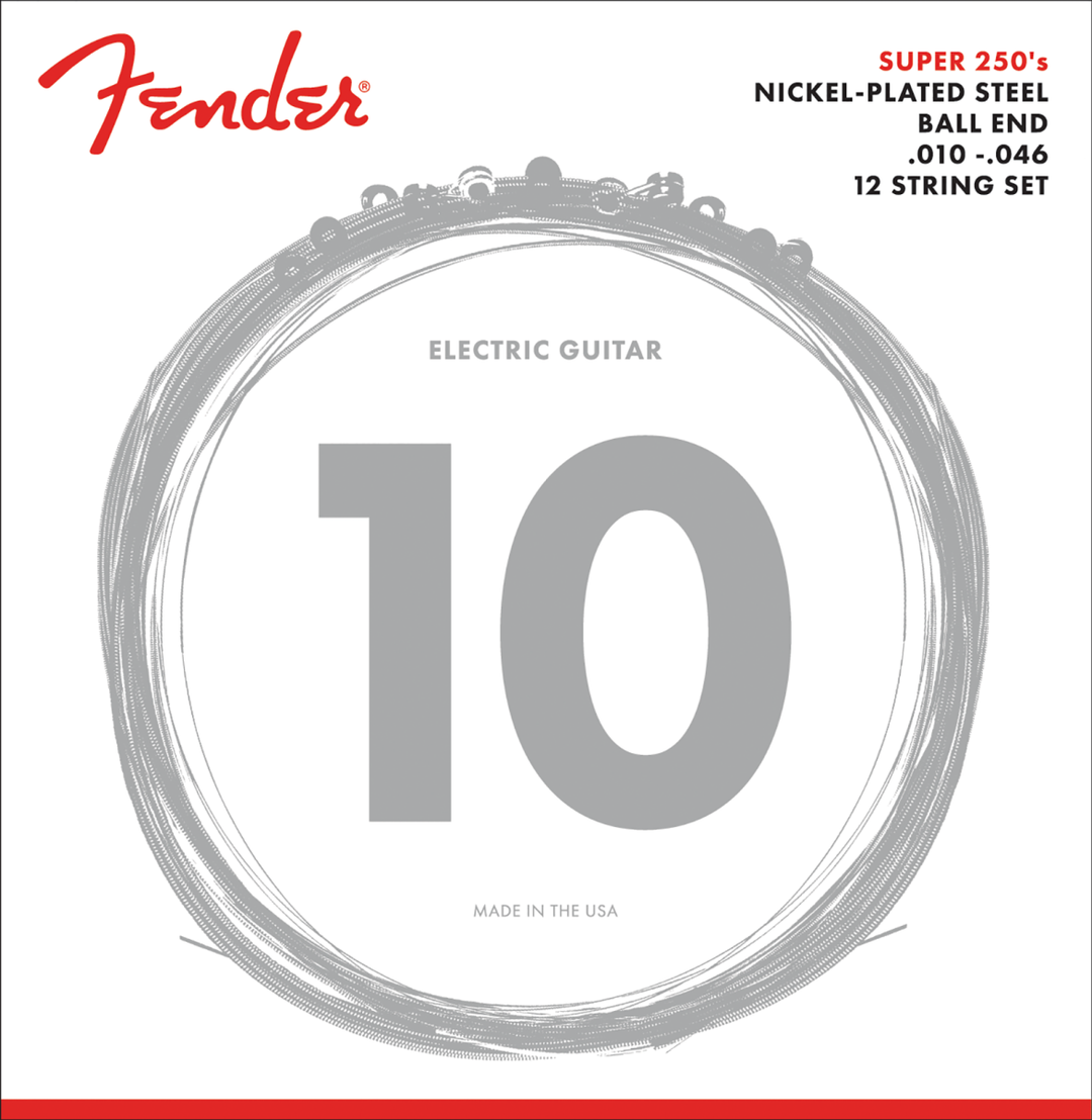 Fender Electric XII Strings, Nickel Plated Steel, .010-.046