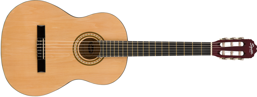 Squier SA-150N Clásica, Diapasón de madera dura teñida, Nat