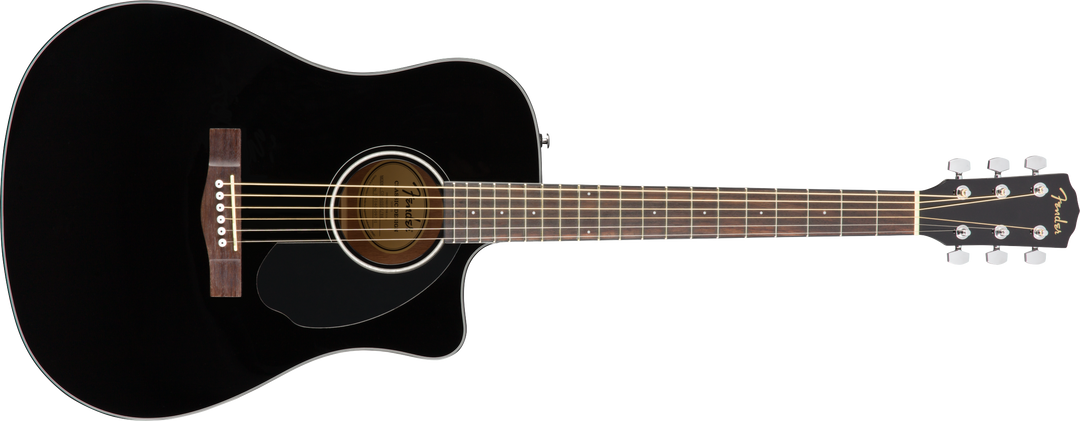 Fender CD-60SCE Dreadnought, Walnut Fingerboard, Black