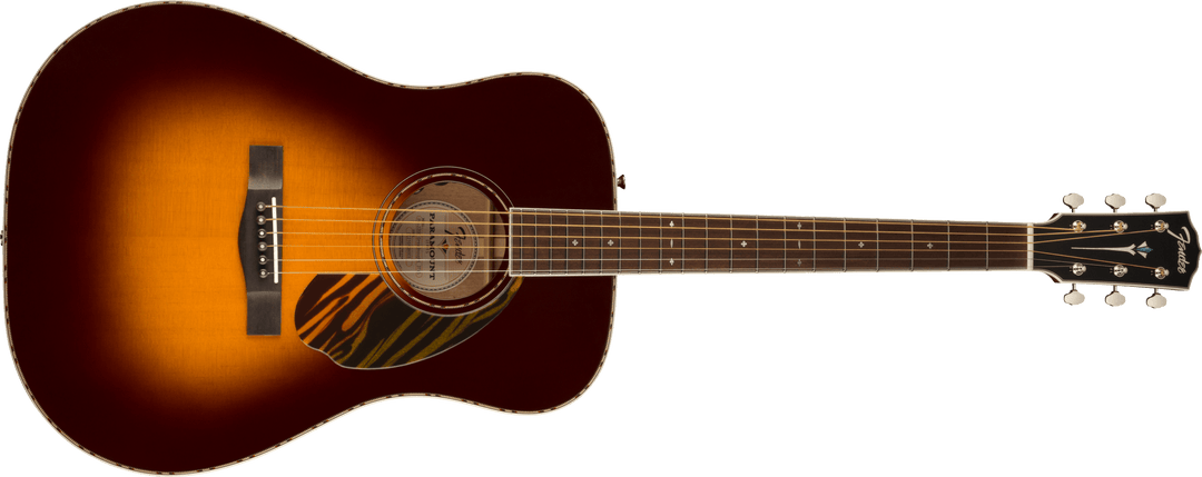 Fender PD-220E Dreadnought, Ovangkol Fingerboard, 3-Color Vintage Sunburst